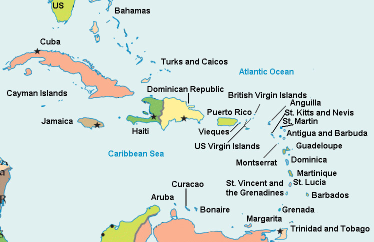 caribbean-map-st-barts-as-destination-yacht-charter-1800yachtcharters